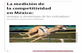 La medición de la competitividad en Méxicoque la determinan, es decir, los factores o ventajas competitivas de la unidad de análisis en cuestión1 (Sobrino, 2005). 1 Por ejemplo,