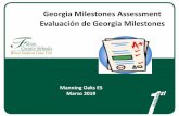Georgia Milestones Assessment Evaluación de Georgia Milestones Taller... · en el siguiente nivel de grado o curso, y para encaminarse en la preparación para la universidad o la