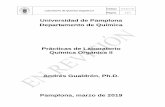 Universidad de Pamplona Departamento de Química...Laboratorio de Química Orgánica II Código FLA-23 V. 00 Página 4 de 4 Práctica N 2: Obtención del 2,4-dinitroclorobenceno •