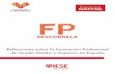 Reﬂexiones sobre la Formación Profesional de …4 5 Reflexiones sobre la Formación Profesional de Grado medio y Superior en España - 2018 ÍNdiCe preseNtACiÓN: eL pOrQUÉ de