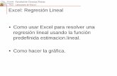 Laboratorio de Física I Excel: Regresión Lineal • Como ...seneca.fis.ucm.es/ldinis/BIOLAB/notas_regresion_JLContreras.pdf · lineal de y+perturbación sobre x. seleccionamos un