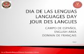 CAMPO DE ESPAÑOL ENGLISH AREA DOMAIN DE FRANÇAIS · CAMPO DE ESPAÑOL ENGLISH AREA DOMAIN DE FRANÇAIS Abril -Contribuir con el desarrollo integral de los futuros docentes de lenguas