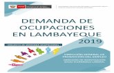 - ENCUESTA DE DEMANDA OCUPACIONAL -...Ocupacional (EDO) en diversos sectores económicos en las regiones del Perú. Actualmente, uno de los problemas del mercado laboral en el Perú