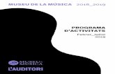 MUSEU DE LA MÚSICA 2018 2019 - Barcelonaajuntament.barcelona.cat/museumusica/sites/default/files/...ACTIVITATS FAMILIARS PORTES OBERTES 10/02 SANTA EULÀLIA | Totes les Eulàlies