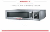 MANUAL DE USUARIO HORNO DE MICROONDAS HORNO MIT-1.2D.pdf• Instale el horno de microondas siguiendo las instrucciones de instala-ción que se le proporcionan en este manual • No