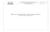 Manual de Políticas y Procedimientos Dirección Técnica · 2018-04-18 · Clave: DT SISTEMA DE AGUA POTABLE Y ALCANTARILLADO DEL MUNICIPIO DE CUERNAVACA DIRECCIÓN TÉCNICA -SAPAC
