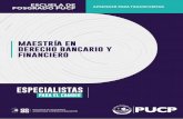 maestría en derecho bancario y financiero · 2019-11-12 · L a Maestría en Derecho Bancario y Financiero es un programa ejecutivo pionero en el Perú diseñado para desarrollar