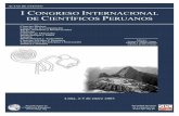 I-Congreso Internacional de Científicos Peruanos · El reto de la RMCP debe ser: elevar el nivel de vida de todos los peruanos, no s´olo en el plano econ´omico propiamente dicho,