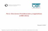 Perú: Elecciones Presidenciales y Legislativas (1980-2011)americo.usal.es/oir/opal/elecciones/Elecc_peru_Batlle2.pdf · Perú: Elecciones Presidenciales y Legislativas (1980-2011)