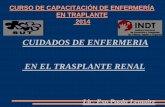CUIDADOS DE ENFERMERIA EN EL TRASPLANTE RENALsoctrasplantesuy.com/sites/default/files/curso enf/05... · 2014-09-27 · CUIDADOS DE ENFERMERIA EN EL TRASPLANTE RENAL ... La sustitución