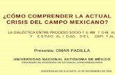 ¿CÓMO COMPRENDER LA ACTUAL CRISIS DEL CAMPO …rua.ua.es/dspace/bitstream/10045/17146/3/Campo mexicano (Omar).pdf · ¿Cómo comprender la actual crisis del campo mexicano? ...