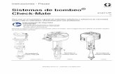 Sistemas de bombeo Check-Mate · 2020-01-09 · Instrucciones - Piezas Sistemas de bombeo® Check-Mate Para usar en el suministro a granel de materiales selladores y adhesivos de