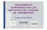 Recidivas endometrio definitivo.ppt [Modo de compatibilidad] · 2012-01-14 · Treatment of recurrent adenocarcinoma of the endometrium with pelvic exenteration. Morris et al., Gynecol