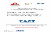 H. Gobierno Provincial de Tungurahua...Programa de Manejo ecológico de las Aguas y Cuencas de Tungurahua Informe Final Asociación CES – GFA H. Gobierno Provincial de Tungurahua