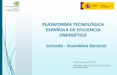 PLATAFORMA TECNOLÓGICA ESPAÑOLA DE EFICIENCIA ... - PTE … · La nueva web de la PTE-ee ya está operativa. Mejoras conseguidas Mejora en la experiencia del usuario (la navegación,