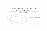 LA FORMACIÓN DE PALABRAS4 2. LA FORMACIÓN DE PALABRAS: VERBOS CON PREFIJO EN‐ 2.1 El prefijo en‐ Para Varela (2005: 57), la prefijación es «un tipo de derivación léxica»