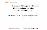 Jocs Esportius Escolars de Catalunyacegarraf.cat/wp-content/uploads/Normatives-JEEC-2017-18.pdf · 2019-06-27 · curs 2015-2016, destaquem la proposta de treballs en valors i el