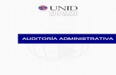 AUDITORÍA ADMINISTRATIVA · 2016-11-03 · AUDITORÍA ADMINISTRATIVA 2 Introducción al Tema Uno de los precursores de la auditoría administrativa fue William P. Leonard, quien