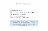 ÍNDICES ACCIONARIOS BCS y DJSI Chile - Bolsa de Santiagobolsadesantiago.com/Composicion de Indices Bursatiles/Metodología de... · Este documento tiene por objeto ser una guía