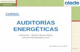 Curso Auditorías Energéticas · 2010-11-22 · CÁLCULO DEL RENDIMIENTO Balance de Energía POR EL MÉTODO DE PÉRDIDAS Análisis de un Caso Generación de Vapor Calcular el rendimiento