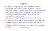 NumPy - USCpersoal.citius.usc.es/eva.cernadas/informaticaparacientificos/material/presentacions/...Informática para Científic@s 1 NumPy NUMPY é o paquete fundamental para a computación