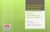 Herramienta para abordar la falta de información en los Planes de Manejo …jornadasforestales2013.unpa.edu.ar/sites... · 2013-06-03 · Herramienta para abordar la falta de información