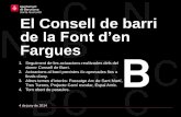 El Consell de barri de la Font d’en Farguesajuntament.barcelona.cat/horta-guinardo/sites/default/... · 2018-04-11 · Agudells, 29 Varis Segellat d'esquerdes, neteja i reparació