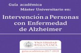 intervencio n a personas con alzheimer - USALFICHASASIGNATURAS....pdf · en demencias de Alzheimer, a partir de su fundamentación en la evidencia científica disponible. CE9. Establecer