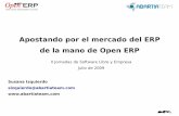 Apostando por el mercado del ERP de la mano de Open ERP · Open ERP genera automáticamente las contrapartidas relativas de la cuenta de débito predefinida: Cuentas pendientes de