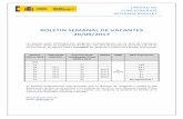 BOLETIN SEMANAL DE VACANTES 20/09/2017 - Unirioja · P4 FS-5 A4 IICA-3 7 + P3 FS-4 A3 IICA-2 5 + P2 FS-3 A2 IICA-1 2 + P1 A1 Sin experiencia + En aquellas Organizaciones Internacionales