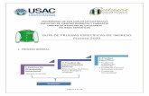 GUÍA DE PRUEAS ESPE ÍFI AS DE INGRESO Proceso 2020 · 2019-06-03 · página 1 de 17 universidad de san carlos de guatemala facultad de ciencias quimicas y farmacia unidad de atencion