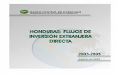 BANCO CENTRAL DE HONDURAS - SICE - OASsice.oas.org/ctyindex/HND/Data/flujosIED03-05.pdf8 Flujos deInversión Extranjera Directa en Honduras - Período 2003-2005 Sector Industrial El