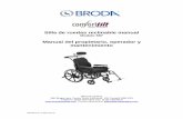 Silla de ruedas reclinable manual · y aplicación de la silla de ruedas BRODA deberá determinarla un cuidador profesional que esté familiarizado con las necesidades de sentado