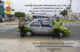 ALCALDE - municallao.gob.pe · implementar un sistema de Seguridad Ciudadana eficaz y eficiente en beneficio de los habitantes de la Provincia Constitucional del Callao, de manera