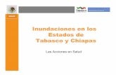 Inundaciones en los Estados de Tabasco y Chiapasreliefweb.int/sites/reliefweb.int/files/resources/2C1967025A496118C... · Cólera, Dengue, Leptospirosis, Rotavirus y Paludismo •