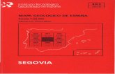 Instituto Tecnológico GeoMinero de Españaoa.upm.es/8691/1/SEGOVIA.pdf · 2014-09-22 · Instituto Tecnológico GeoMinero de España MAPA GEOLOGICO DE ESPAÑA Escala 1:50.000 SEGOVIA