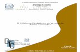 El Gobierno Electrónico en Venezuela: Balance y perspectivas · 2019-01-20 · El Gobierno Electrónico en Venezuela: Balance y perspectivas 4 Colección Textos de la Comunicación.