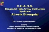 C.H.A.O.S. Congenital High Airway Obstruction Syndrome ... · – mucocele característico se encuentra típicamente distal al punto de atresia, donde el parénquima pulmonar adyacente