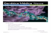 Genética Médica News - Genotipia · 2019-07-26 · Genética Médica News acepta para su publicación en la Newsletter, comunicaciones o notas de prensa so‐ bre investigaciones