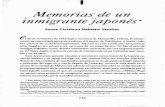 I Memorias de un inmigrantejaponésaleph.academica.mx/jspui/bitstream/56789/8162/1/... · XDí, cuando, en 1888, se firmó el Tratado de amistad, comercio y navegación entre México