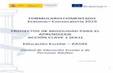 FORMULARIO COMENTADO Erasmus+ Convocatoria 2019 …sepie.es/doc/convocatoria/2019/EE/Formulario_comentado_KA101_2019_v3.pdf · de la solicitud Botón de envío de la solicitud, disponible