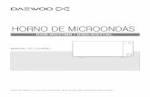 HORNO DE MICROONDAS - Daewoo de Usuario KQG-RG31GL.pdf · (a) No intente hacer funcionar su horno microondas con la puerta abierta, pues puede dañar sus dispositivos de seguridad.