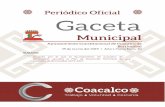 Acuerdo por el que el Ayuntamiento de Coacalco de ... · Dado en el Palacio Municipal de Coacalco de Berriozábal, Estado de México, en la Décimo Segunda Sesión Ordinaria de Cabildo,