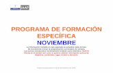 PROGRAMA DE FORMACIÓN ESPECÍFICA NOVIEMBREtematico.asturias.es/trempfor/iaap/mes_a_mes/pdf/2006/Noviembre.pdf · POR PRESIÓN (AVANZADO) (GAP 6)SALUD Enfermeros/as de atención