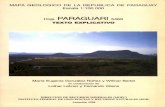 Mapa geologico Paraguari.pdfMAPA GEOLOGICO DE LA REPUBLICA DE PARAGUAY Escala 1:100 PARAGUARI 5469 TEXTO EXPLICATIVO ... Geológicamente la hoja contiene rocas precámbricas metasedimentarias