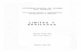 LIMITES Y DERIVADAS - Universidad Nacional De Colombiabdigital.unal.edu.co/5166/1/bernardoacevedofrias.1994... · 2011-11-11 · 2.3 Propiedades y cálculo de derivadas 94 2.4 Derivada