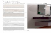 VALENTINA · 33 modelo medidas piezas /caja m2 /caja cajas /palet peso /caja m2 /palet peso /palet valentina 31x 90 cm / 12,4”x 35,4” 5 1,43 36 30 51,46 1090 brick decor