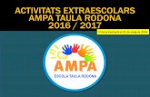 ACTIVITATS EXTRAESCOLARS AMPA TAULA RODONA 2016 / 2017 · 2016-09-04 · capacitats físiques bàsiques. L’objectiu és potenciar les habilitats i destreses del nen a través de