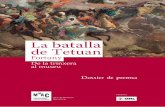 Dossier de premsa - museunacional.cat · el context històric i les principals fites biogràfiques de La batalla de Tetuan, una de les pintures més emblemàtiques del Museu Nacional