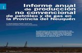 de petróleo y de gas en la Provincia del Neuquén · Si se considera la producción total de petróleo en la provincia del Neuquén, el petróleo y condensado de la Fm. Vaca Muerta